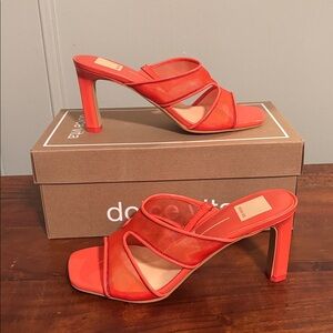 Dolce Vita Vibrant Orange Heels